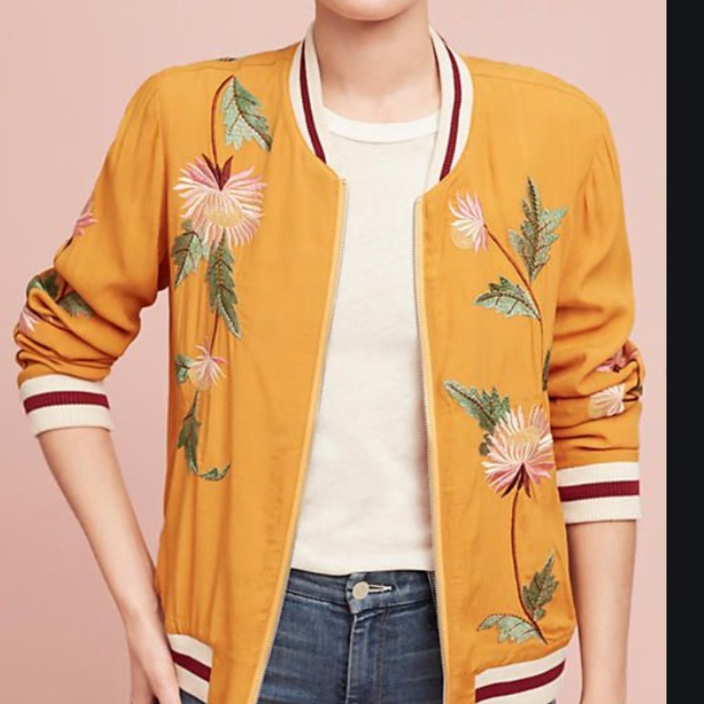 Anthropologie Bomber Jacket
